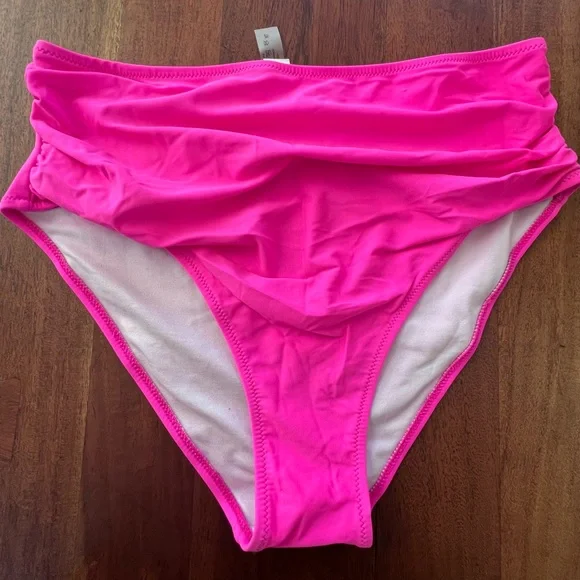 NWOT Tempt Me Hot Pink High Waist Bikini, Size XL - Picture 6 of 12